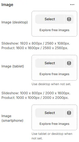 Recommended image size